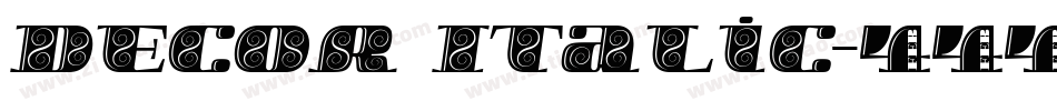 Decor Italic字体转换